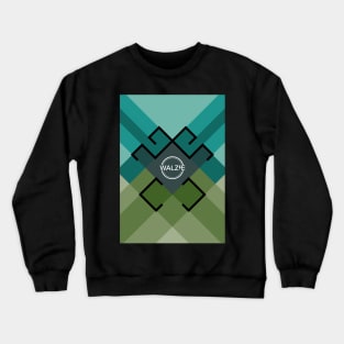 Colorful Runic Design Crewneck Sweatshirt